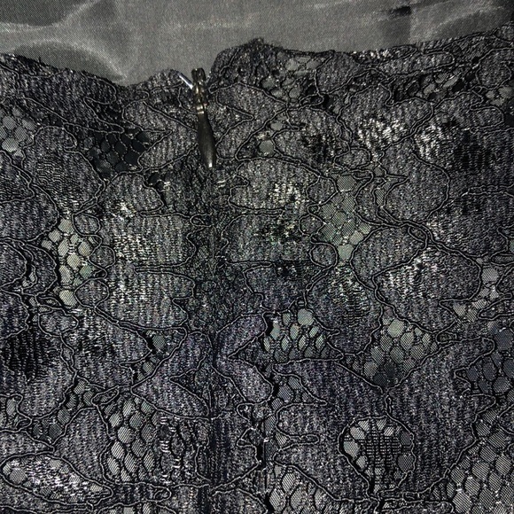 A WEAR large black lace  high low pencil skirt - Picture 4 of 12